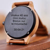 Montre en bois personnalisée avec gravure WoodTime®