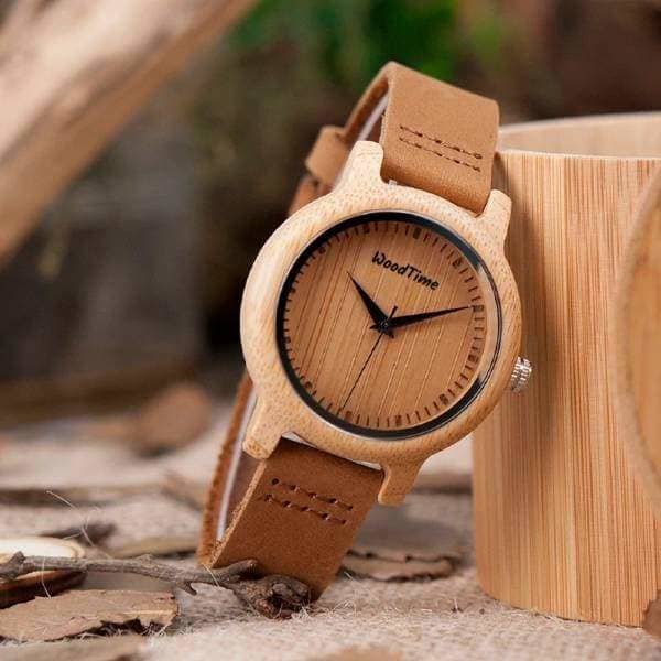 Bambou Montre Pour Femme En Bois Montre Femme Originale Montre En