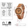 Montres en bois minimalistes couple et unisexe