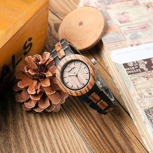 Sunwoodtime Montre Bois Femme France Montre Bambou Femme Bracelet