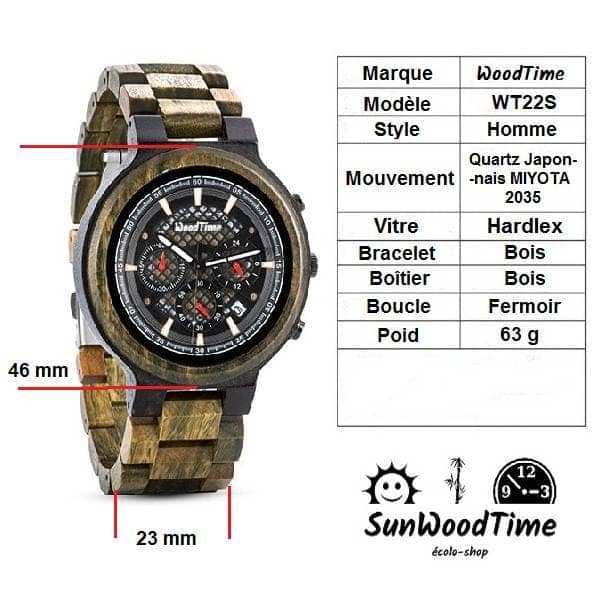 Marque de montre en bois clearance